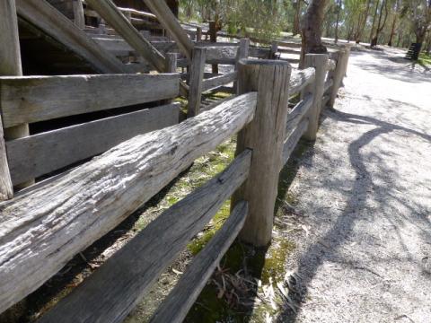 Post and rail fencing