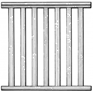 Square balustrade kit finished panel