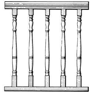 Turned balustrade kit finished panel