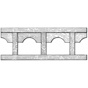 Arch panel assembled fretwork