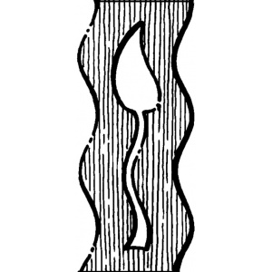 Fretwork squiggle motif