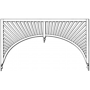 Sunburst hallway fretwork