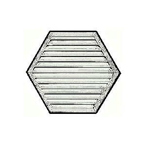 Gable vent - hexagonal