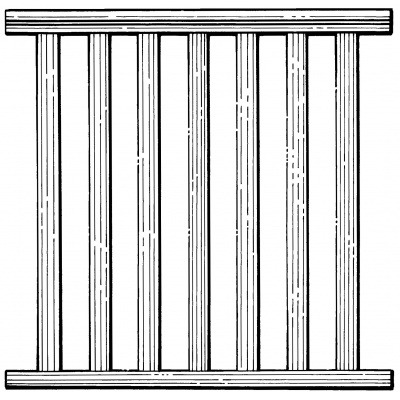 Square balustrade kit finished panel