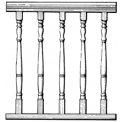 Turned balustrade kit finished panel