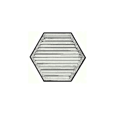 Gable vent - hexagonal