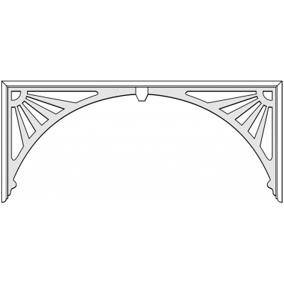 Sunray assembled fretwork